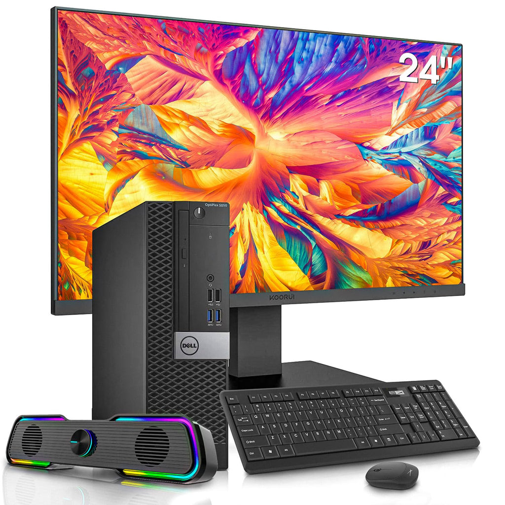 Dell OptiPlex 5050 i7-6700 Desktop & 24" Koorui Monitor Bundle