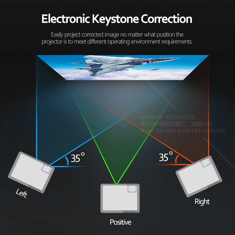 AUN 1080P Smart HD Projector with 4K Capability - 4K capable projector