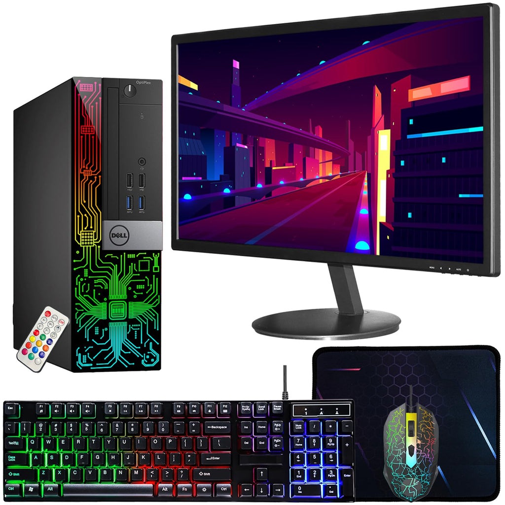 Dell OptiPlex 5050 Desktop 16GB/512GB SSD + 24" Monitor Bundle (Renewed)